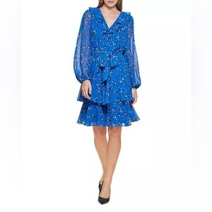 KARL LAGERFELD PARIS
Ruffle Trim Tiered Dress Size 4 fits like medium